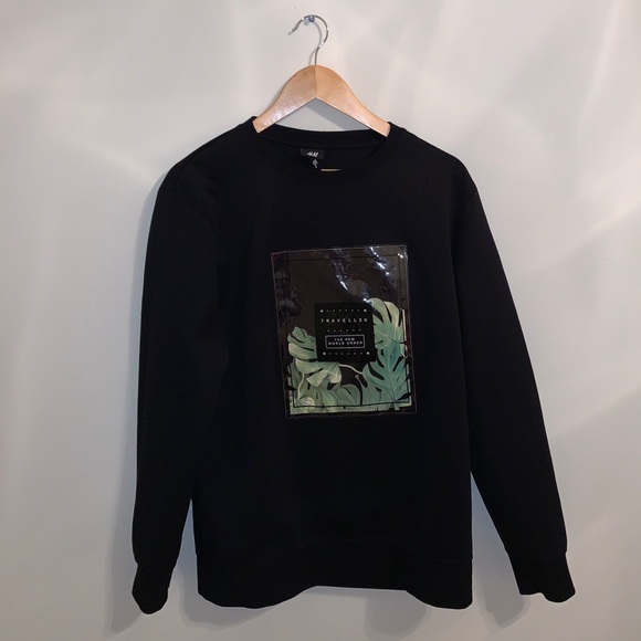 H&M Other - H&M New World Order Black & Green Pull Over